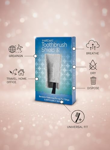 Intellident Toothbrush Shields, Disposable Head Covers - 20 Count Pack