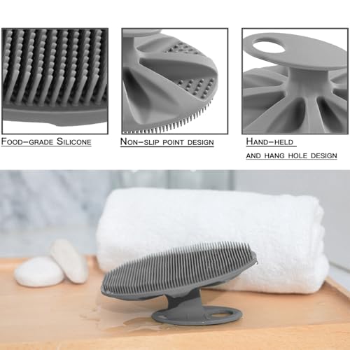 INNERNEED Silicone Body Cleansing Brush - Gentle Exfoliating Scrubber