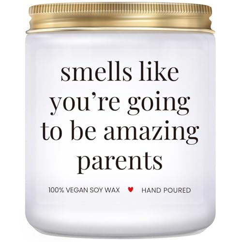 Lavender Soy Wax Candle for New Parents - Gift for Expecting Moms & Dads