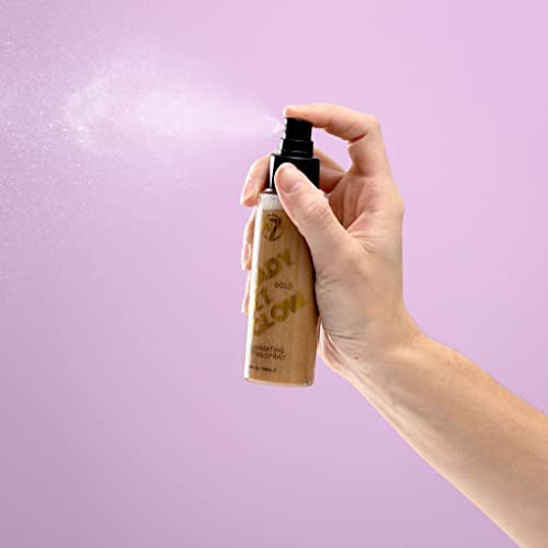 W7 Ready Set Glow Makeup Setting Spray - Long-Lasting Shimmer Finish