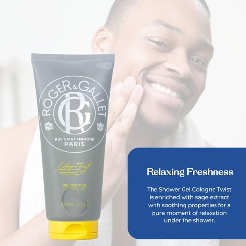 Roger & Gallet Wellbeing Shower Gel 6.6oz Plant-Based Hydrating Body Wash with Aloe Vera