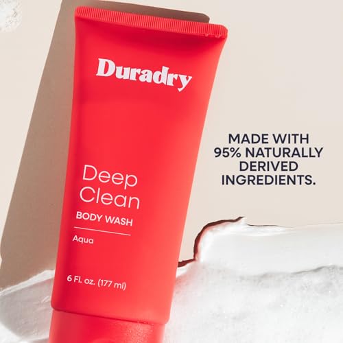 Duradry Deep Clean Body Wash – Odor Defense Cleanser, 2.5 Fl Oz (Pack of 2)