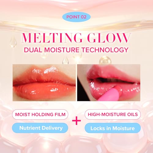Mary&May Blooming Glow Lip Gloss 01 Peony Bouquet - Soft Pink Lipstick, 1.7g