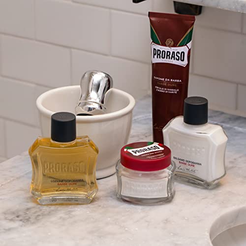 Proraso After Shave Lotion - Sandalwood Oil & Shea Butter for Coarse Beards