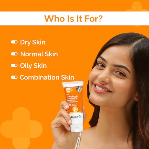 The Derma Co 1% Hyaluronic Acid Sunscreen SPF 50 PA++++, 6H Protection