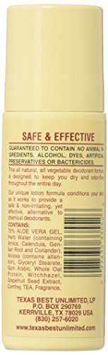 Alvera All-Natural Roll-On Deodorant with Aloe and Almonds - 2 Pack 3oz