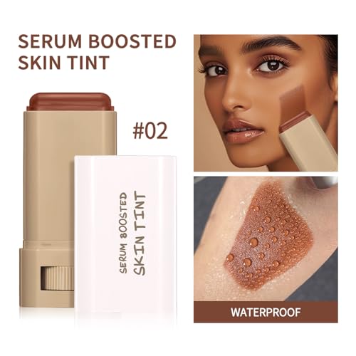Loobexery 3 Pack Skin Tint Foundation Sticks - Moisturizing Serum & Flawless Finish