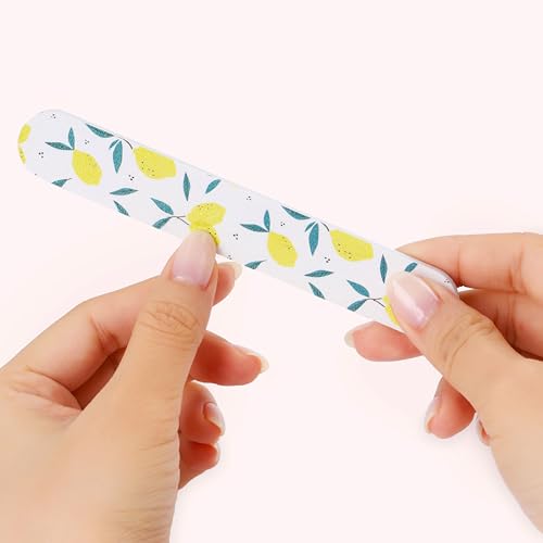 ZMOI Dual-Sided Nail Files - Medium 150/180 Grit for Natural & Acrylic Nails (Pack of 6)