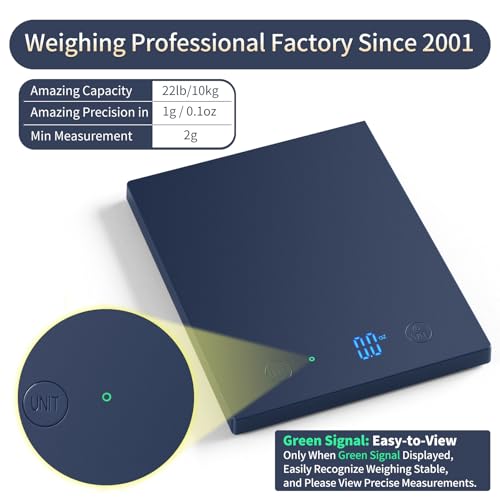 HOMEBUDS Digital Food Scale, 22lb/10kg Precision for Cooking & Baking