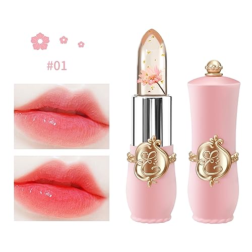 BestLand Flower Jelly Lipstick Set - Color Changing Moisturizing Lip Balm