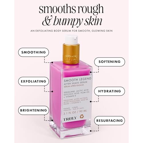 Truly Beauty Luxury After Shave Serum | Soothing & Hydrating Post Shave Treatment to Prevent Ingrown Hair For Smooth, Irritation-Free Skin