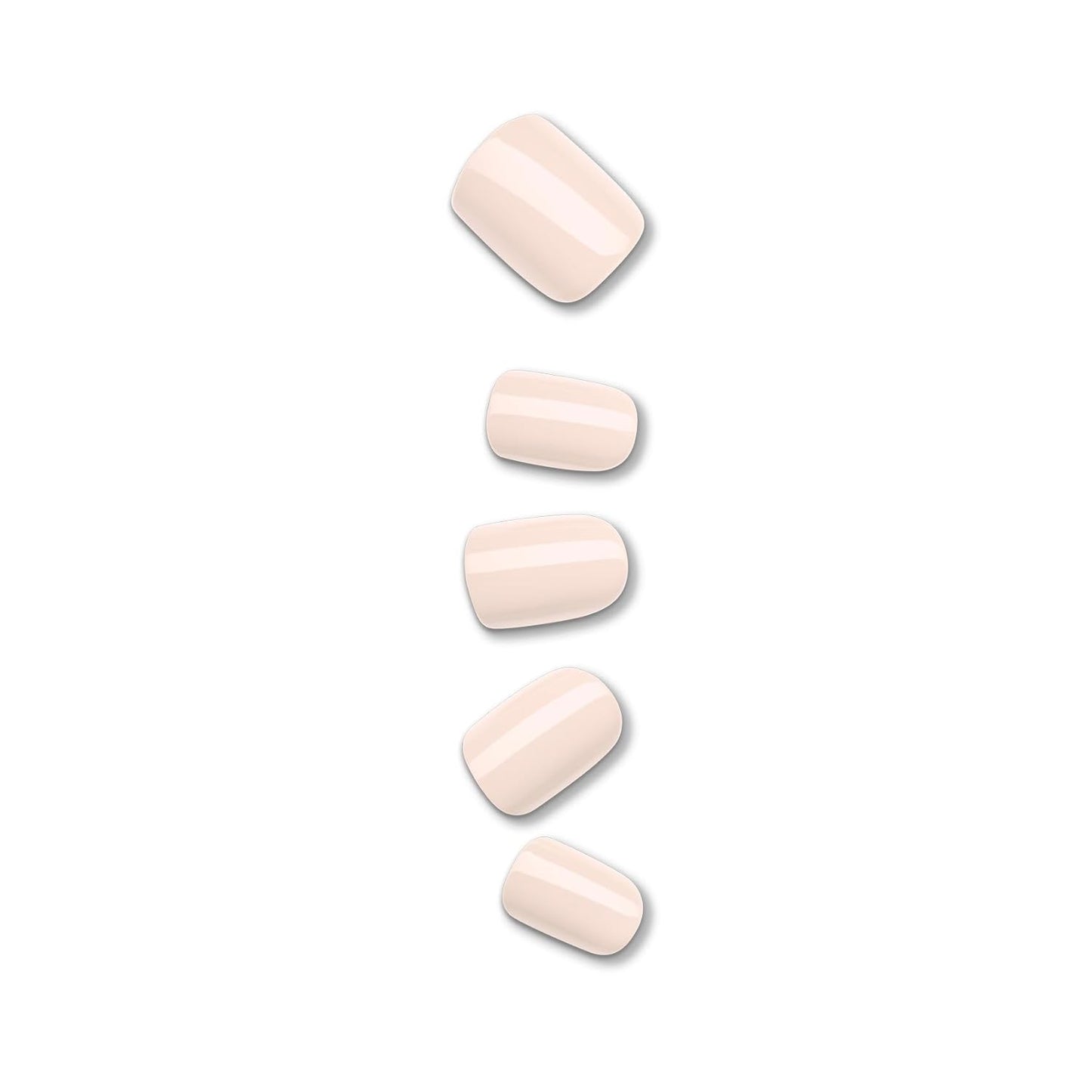 Kiss Impress No Glue Mani Press-On Nails - Point Pink Squoval Shape | 30 Nails, Prep Pad & Accessories