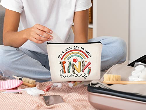Teacher Appreciation Makeup Bag - Funny Quote Design, 7.5x10in