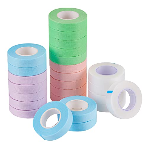 25 PCS Eyelash Extension Tape Set - Breathable Adhesive Fabric Rolls