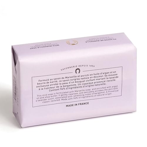 Energizing Lavender Organic Soap Bars - Moisturizing Body Wash, 125g, Pack of 2