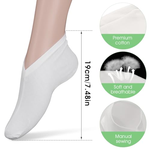 Gjinxi Moisturizing Socks for Dry Feet - Cotton Spa Socks