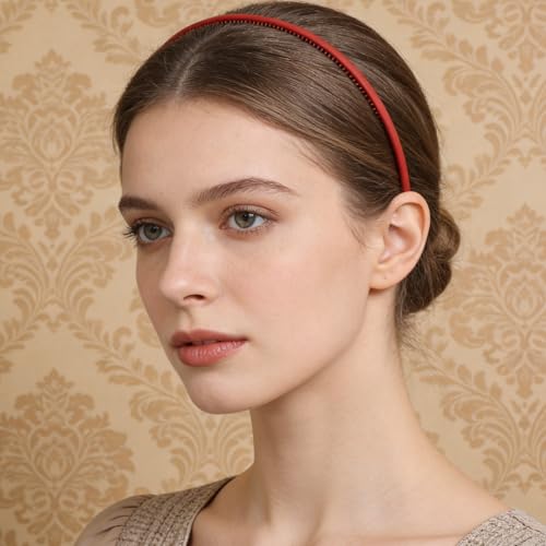 Slim 0.5cm Plastic Headbands for Women – 11Pcs Non-Slip Hair Accessories