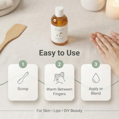 Soapeauty 100% Pure Liquid Lanolin Oil for Dry Skin, Hair & Nails - 4 fl oz
