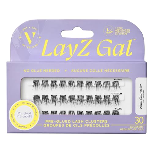 Main Character Full Volume Under-Lash Clusters by Velour - 30 Pieces, Pre-Glued, Vegan
