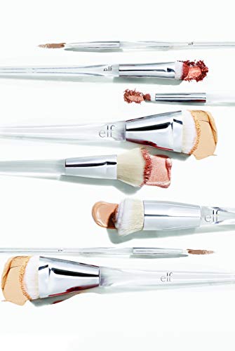 e.l.f. Precision Swirl Foundation Brush - Vegan, Cruelty-Free, Triangular Handle