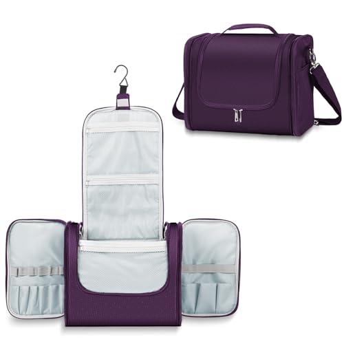 Buruis Extra Large Hanging Toiletry Bag, Water-Resistant Travel Organizer
