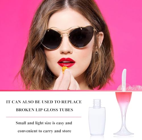 30 Pcs Novelty Empty Lip Gloss Tubes - Refillable DIY Lip Balm Containers