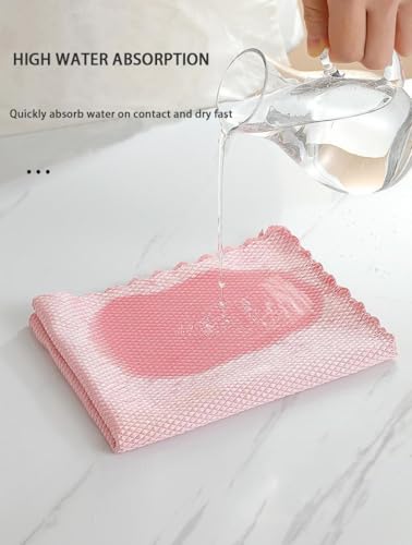 Microfiber Cleaning Cloths, 8 Pack - Streak Free & Lint Free