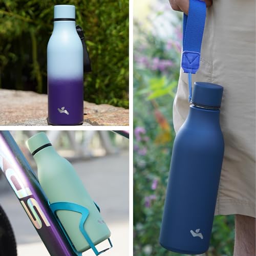 Konokyo 25 oz Insulated Stainless Steel Water Bottle with Strap