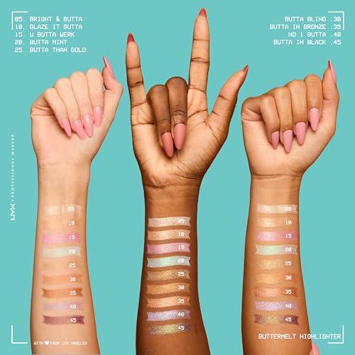 NYX Buttermelt Highlighter - 12H Wear Light Copper Glow