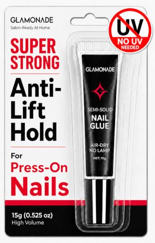 Glamonade Strong Press-On Nail Glue 15g Fast-Drying, No UV Needed