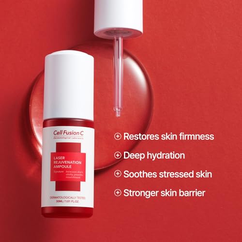 Cell Fusion C Laser Rejuvenation Ampoule with 8 Peptides & Hyaluronic Acid - 1.01 fl. oz
