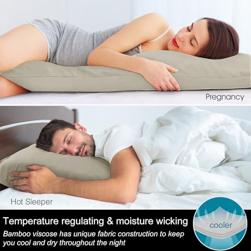 BEDELITE Cooling Body Pillowcase - Bamboo Rayon, 20"x54"