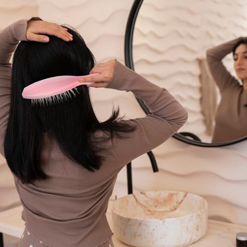 2-Pack Stainless Steel Wig Brushes for Synthetic Hair - Ergonomic Design