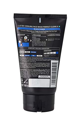Gatsby Cooling Face Wash - Refreshing Clean, 100g