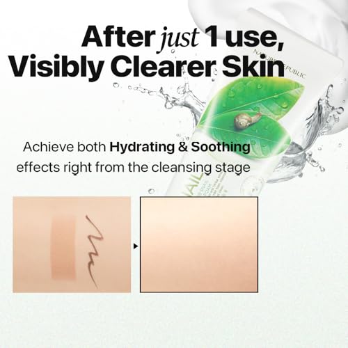 Nature Republic Fresh Herb Snail Cleansing Foam 170ml | Hydrating Makeup Remover