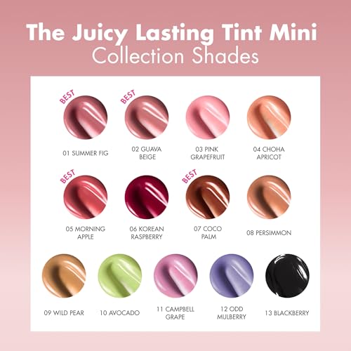 rom&nd The Juicy Lasting Tint Mini - Hydrating Glossy Lip Tint in Blackberry