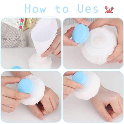 Beach Sand Remover Powder Puff with Storage Container