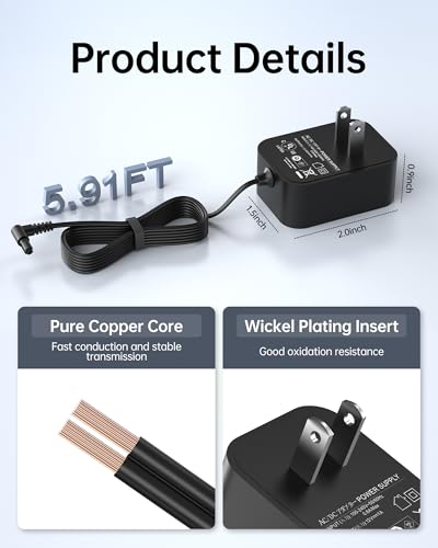 15V Replacement Charger for Black & Decker Hand Vacuums