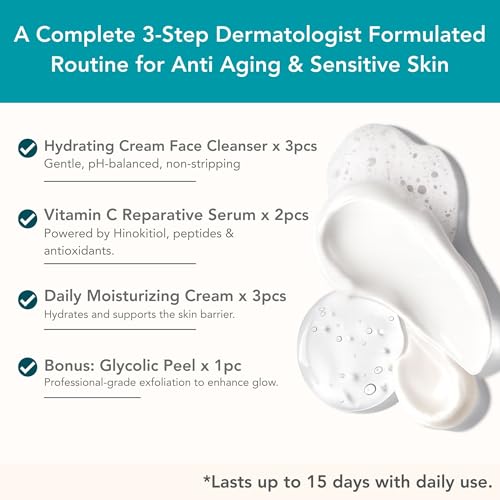 Riversol Skin Care Set | 3-Step Skincare Routine Cleanser, Vitamin C