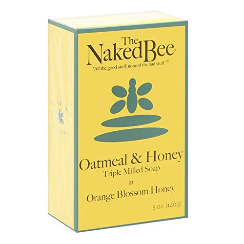 The Naked Bee Orange Blossom Honey Bar Soap - Gentle Exfoliating 5 oz