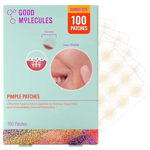 Good Molecules Pimple Patches - Ultra-Thin Hydrocolloid, 100 Pack