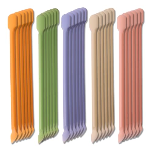 Multicolor 30Pcs Plastic Cuticle Pusher Nail Care Kit - Gentle Manicure Tools