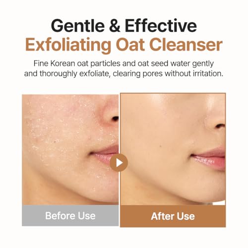 PURITO Oat Exfoliating Cleanser for Sensitive Skin - 5.07 fl. oz