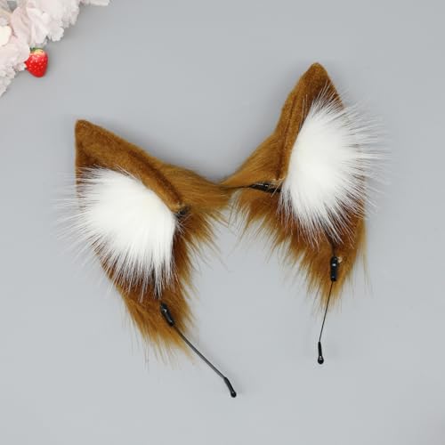 Tan Cat Ears Headband for Women | Cute Simulation Animal Ears