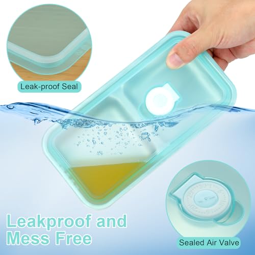 KITHELP 4-Piece Stainless Steel Snack Containers with Lids