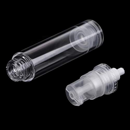 15 Pcs Clear Airless Lotion Pump Bottles - 10ml Travel Containers