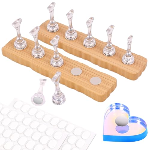 Nail Stand Set with Magnetic Holders for Press Ons - 2 Pcs
