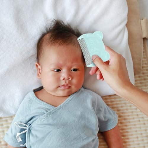 FOMIYES 6Pcs Baby Cradle Cap Combs - Gentle Bear-Shaped Scalp Brushes