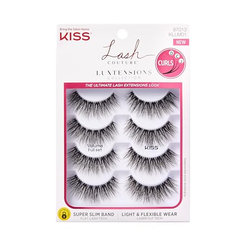 KISS Lash Couture Luxtensions Full Volume False Eyelashes - 4 Pairs