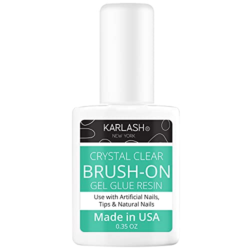 Karlash Brush-On Glue Gel for Acrylic & Nails – 1 Piece, Strong Hold